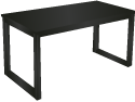 a dark grey typical office table hand drawn illustration